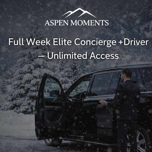 Full Week Elite Concierge + Driver – Unlimited Trips