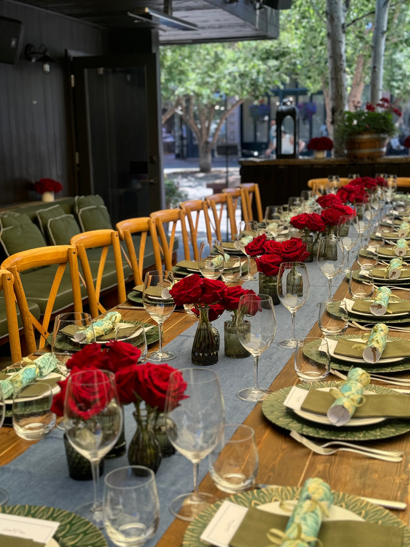 50th Birthday Celebration | Table Styling, Downtown Aspen
