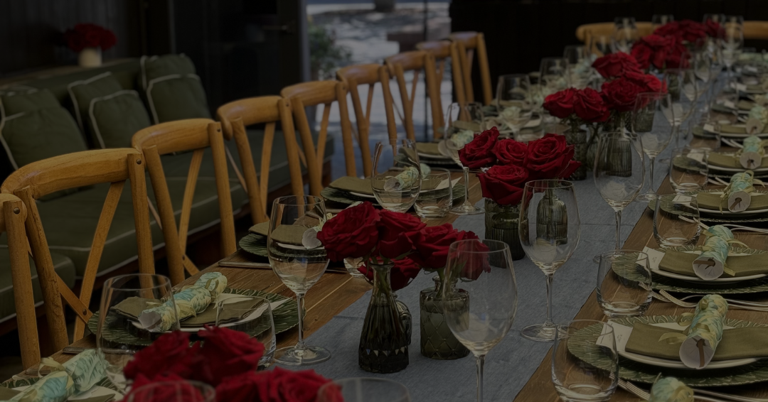 Private event styling and table decor in Aspen